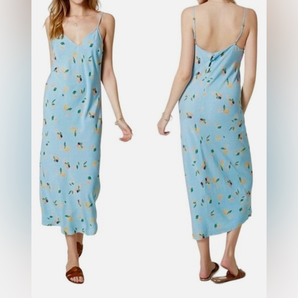 O’NEILL Izzy Floral Dot Print Midi Dress - Size Medium - Picture 2 of 13